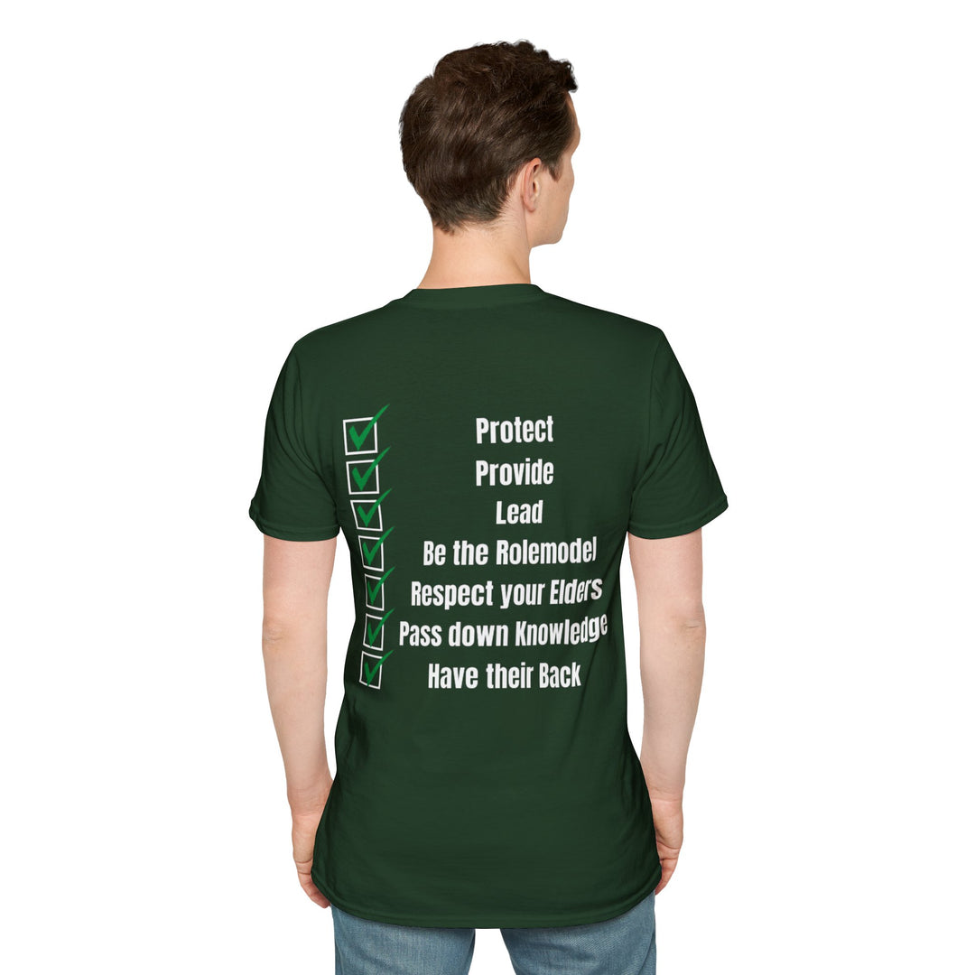 A Real Man Protects His Own T-Shirt – Strength Through Responsibility