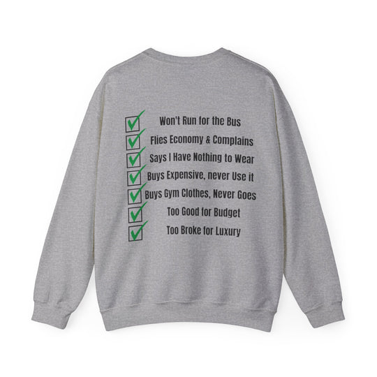 Spending Priorities – Men’s Sweatshirt