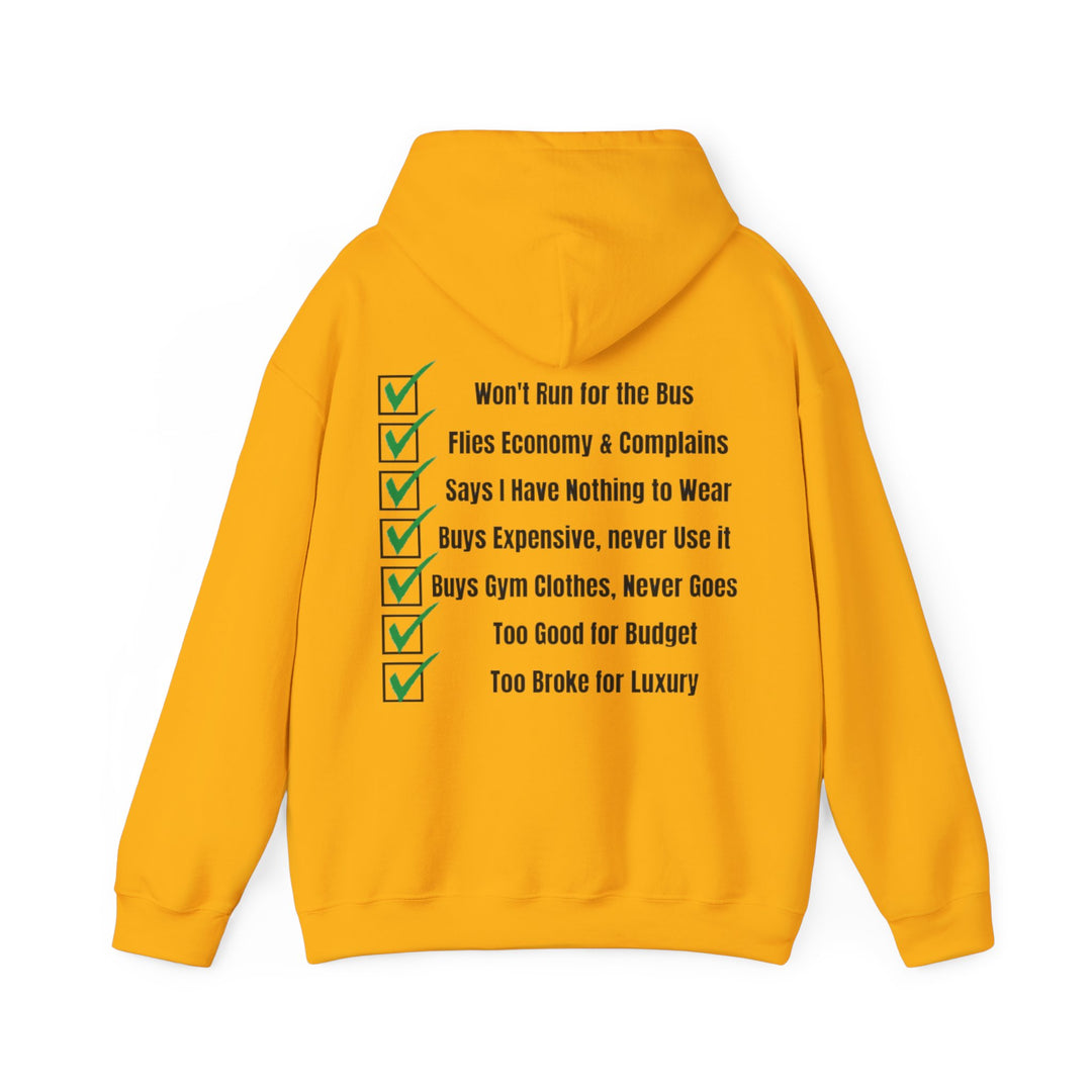 Spending Priorities Hoodie – Money Moves with a Twist