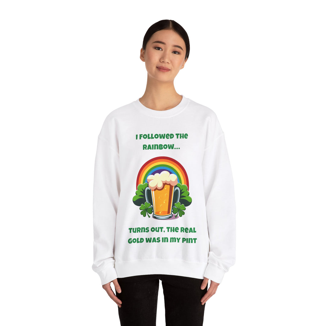 Regenbogen-Gold-Sweatshirt – St. Patrick's Day Spaß &amp; Festlichkeit