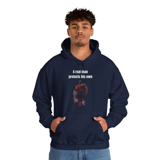 "A Real Man Protects His Own" – Men's Hoodie