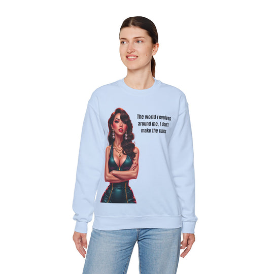 Die Welt dreht sich um mich – Damen Sweatshirt